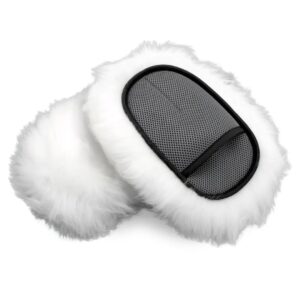 Рукавиця двопала з ірландської овчини для миття Flexipads Merino SWIRL-FREE (CP010)