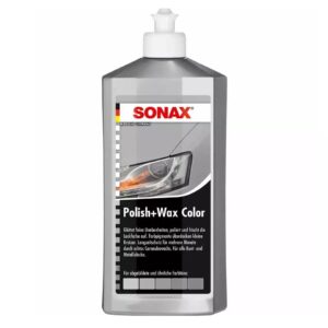 Цветной полироль с воском серый SONAX Polish&Wax Color NanoPro 250 мл (296341)
