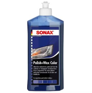 Цветной полироль с воском синий SONAX Polish&Wax Color NanoPro 250 мл (296241)