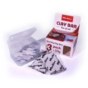 Набір м’якої глини для чищення кузова MaxShine Clay Bar Fine Cut 150 г. 3шт.x50грам білий (2043150W)