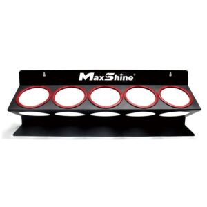 Настінний тримач ємностей MaxShine Spray Bottle and Compound Holder 5 місць під тару 473 мл і 1 л. (H03)