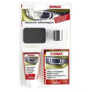Набор для полировки пластиковых фар SONAX Headlight Restoration Kit 75 мл (405941)