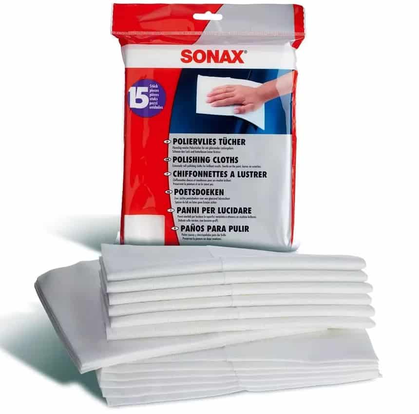 Серветки для фінішного полірування кузова SONAX Polishing Cloths 15 шт