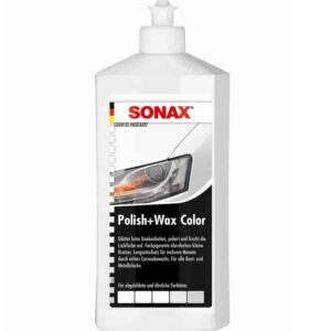 Цветной полироль с воском белый SONAX Polish & Wax Color NanoPro 250 мл (296041)