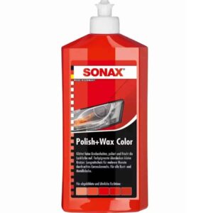 Цветной полироль с воском красный SONAX Polish&Wax Color NanoPro 250 мл (296441)