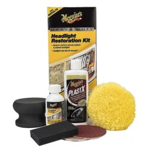Набір для абразивного відновлення та захисту фар Meguiar’s Heavy Duty Headlight Restoration Kit (G2980)