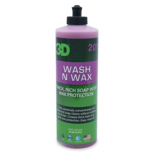 Автошампунь для ручного миття з воском 3D Wash & Wax Car Soap 473мл (201OZ16)