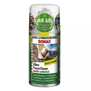 Очиститель кондиционера антибактериальный SONAX Klima Power Cleaner Air Aid — green lemon 100 мл (323400)