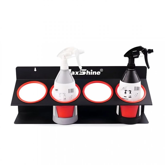 Настінний тримач ємностей MaxShine Spray Bottle And Compound Holder 4 місця, 110мм