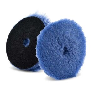 Полировочный круг с отверстием гибридная шерсть Lake Country Blue Hybrid Wool 150мм (HYB-159)