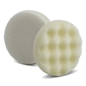 Полірувальний круг рифлений абразивний для ексцентрика Lake Country Waffle Pro White Compounding Foam 125мм (WP-6255-130MM)