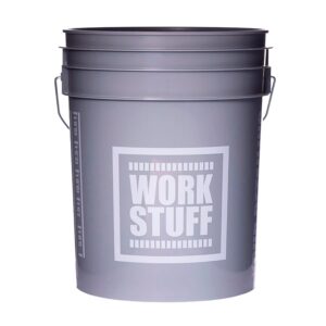 Відро сірого кольору для мийки автомобіля Work Stuff Detailing Bucket Grey 20л (WS045)