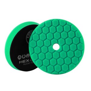 Полірувальний круг середньої жорсткості однокроковий зелений з отвором Chemical Guys Green Hex-Logic Quantum Heavy Polishing Pad 125мм (BUFX_113HEX5)