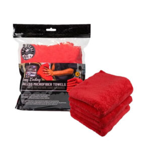 Рушник з мікрофібри червоний Chemical Guys Happy Ending Edgeless Red 40×40см, 1шт. (MIC341)