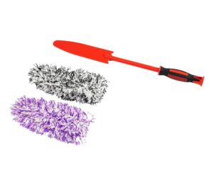Йорш з мікрофібри для чищення колісних дисків MaxShine Premium Flat Microfiber Wheel Brush with Replaceable Cover 2.0 (704622)