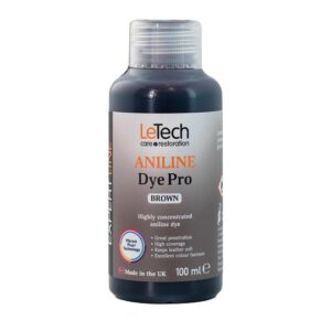 Краска анилиновая для кожи LeTech Aniline Dye Pro Expert Brown 100мл (ADSB100-LT)