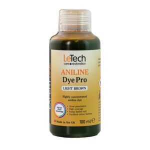 Краска анилиновая для кожи LeTech Aniline Dye Pro Expert Light Brown 100мл (ADLB100-LT)