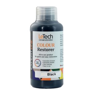 Засіб для відновлення кольору шкіри авто LeTech Leather Colour Restorer Black (Чорний) 100мл (CRB100-LT)