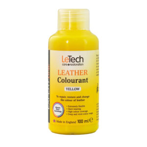 Краска полиуретановая на водной основе для кожи LeTech Leather Colourant Expert Line Yellow 200мл (010330200-LT)
