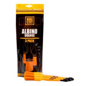 Набор химостойких мягких кистей Work Stuff Detailing Brush Albino Orange 3 Pack (WS103)