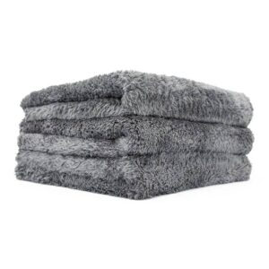 Набор микрофибровых полотенец The Rag Company Eagle Edgeless Серый 600 г/м², 40*40см 3шт (TRC-1000)
