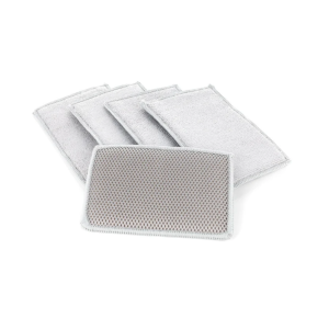 Губка-скраб для видалення залишків комах Bug Scrubber Pearl Weave The Rag Company 10*15см Сірий 5шт