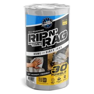 Набор микрофибровых полотенец The Rag Company Rip N Rag серый 30*30см, 30шт (TRC-213656)