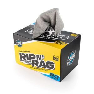 Набор микрофибровых полотенец в рулоне. The Rag Company Rip N Rag  Серый 30*30см, 80шт (TRC-213657)