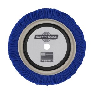 Вовняний ріжучий круг з центральним кільцем Buff and Shine 100% Blue Wool 4-Ply Twist 150мм (753RB)