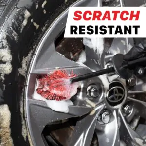 Щітка коротка для чищення дисків MaxShine Wheel Brush Short Series червоний, 30 см (7011012)