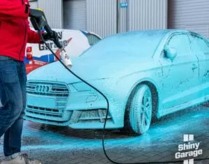 Піна для безконтактної мийки автомобіля блакитна Shiny Garage Blue Snow Foam, 1л_1
