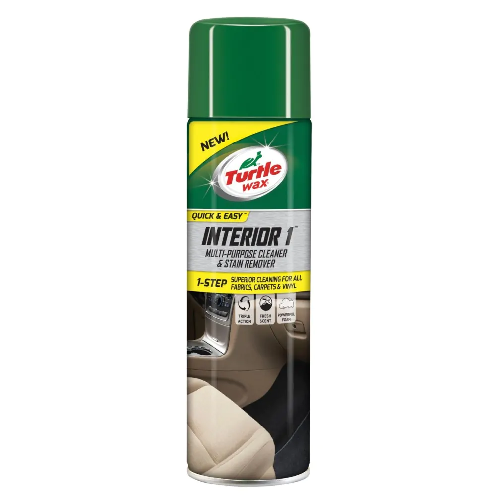 Суха хімчистка салону з нейтралізатором запахів Turtle Wax Interior 1 Quick&Easy 500 мл (52998)