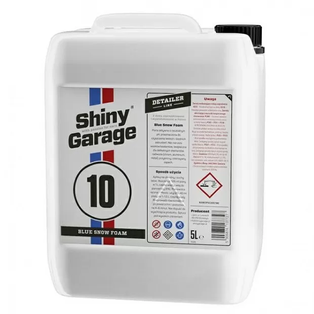 Піна для безконтактної мийки автомобіля блакитна Shiny Garage Blue Snow Foam 5л