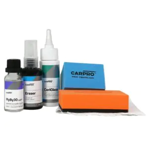 Комплект для очистки и защиты стекла, антидождь CarPro FlyBy30 Glass Coating Full Kit (CPFBFK30)