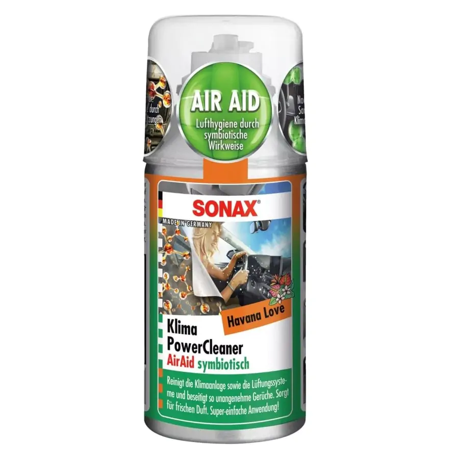 Очищувач кондиціонера антибактеріальний SONAX Klima Power Cleaner Air Aid - Havana Love 100 мл (323800)