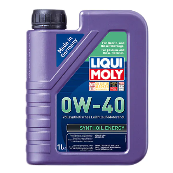 Синтетична моторна олива Liqui Moly Synthoil Energy SAE 0W-40, 1л.