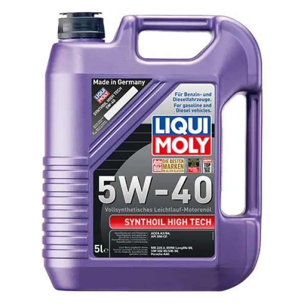 Синтетична моторна олива Liqui Moly Synthoil High Tech SAE 5W-40, 5л.