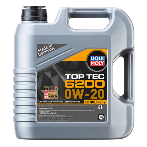 Синтетична моторна олива Liqui Moly Top Tec 6200 0W-20, 4л.
