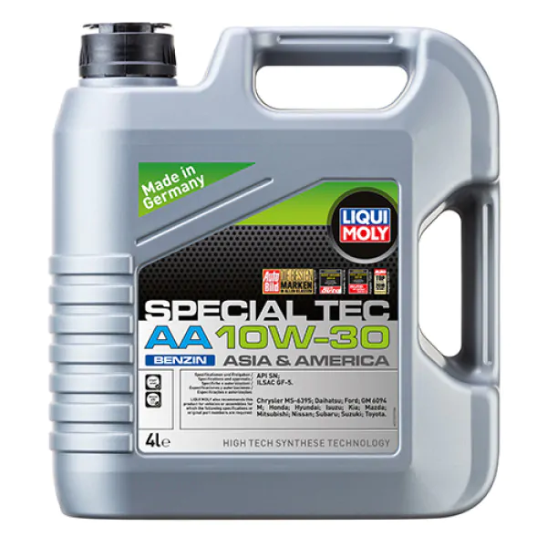 Напівсинтетична моторна олива Liqui Moly Special Tec AA Benzin SAE 10W-30, 4л.