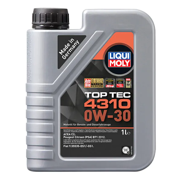 Синтетична моторна олива Liqui Moly Top Tec 4310 0W-30, 1л.
