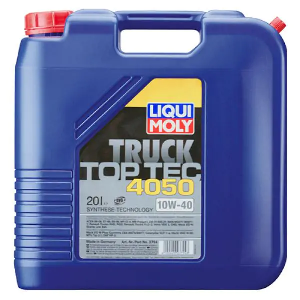 Напівсинтетична моторна олива Liqui Moly Top Tec Truck 4050 10W-40, 20л.