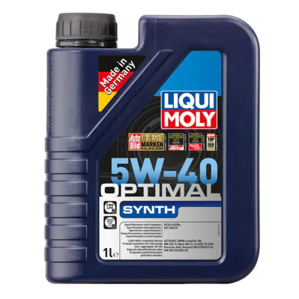 Синтетична моторна олива Liqui Moly Optimal Synth SAE 5W-40, 1л.
