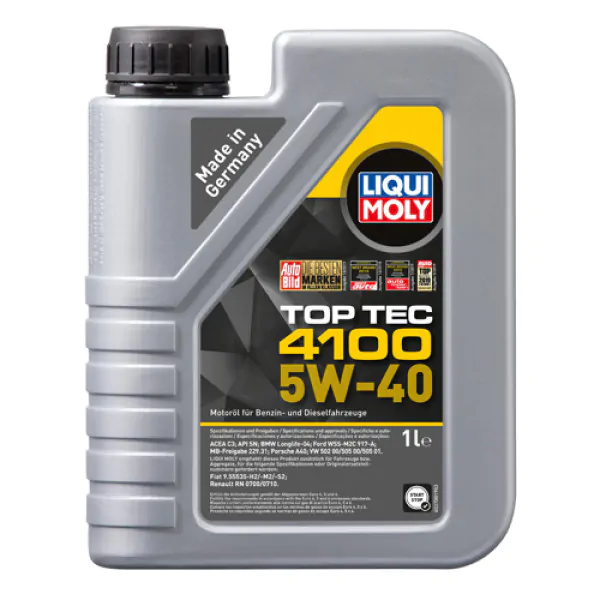 Синтетична моторна олива Liqui Moly Top Tec 4100 SAE 5W-40, 1л.