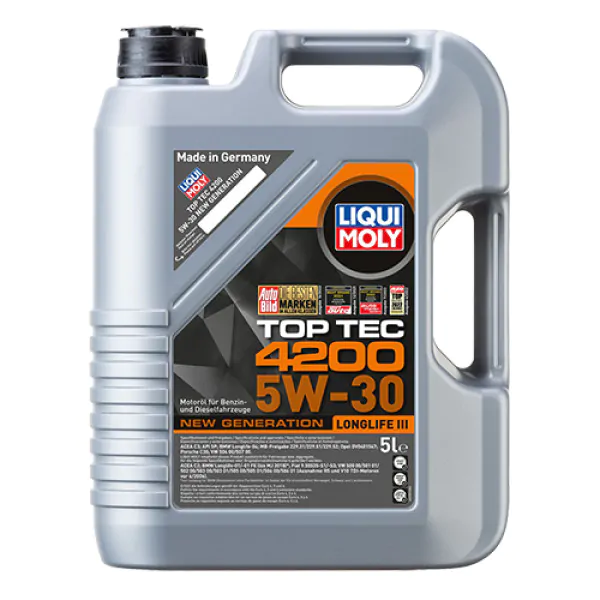 Синтетична моторна олива Liqui Moly Top Tec 4200 SAE 5W-30, 5л.
