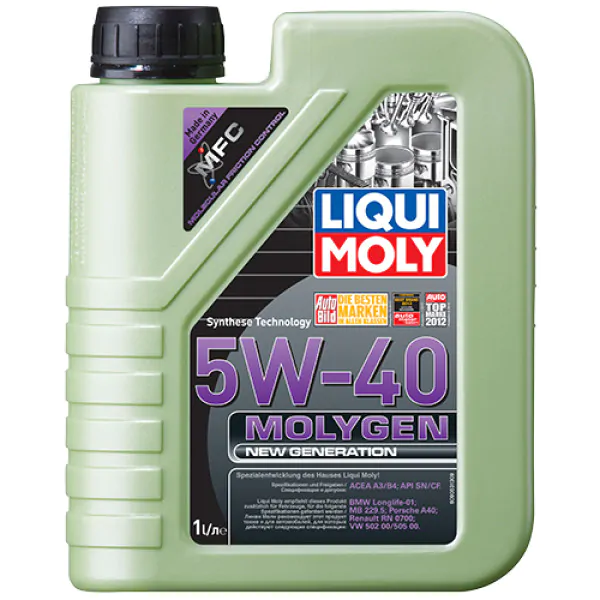 Синтетична моторна олива Liqui Moly Molygen New Generation 5W-40, 1л.