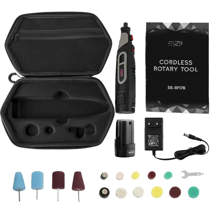 Акумуляторна полірувальна машинка роторна SGCB Mini Detail Polisher Kit