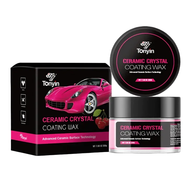 Твердий віск із запахом вишні Tonyin Ceramic Crystal Coating Wax Cherry 200г