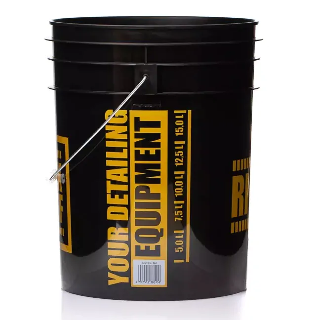 Відро для детейлінгу з брудоуловлювачем Work Stuff Detailing Bucket Black RINSE 20л