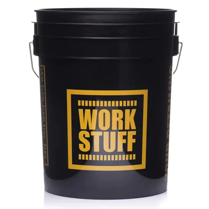 Відро для детейлінгу з брудоуловлювачем Work Stuff Detailing Bucket Black RINSE 20л