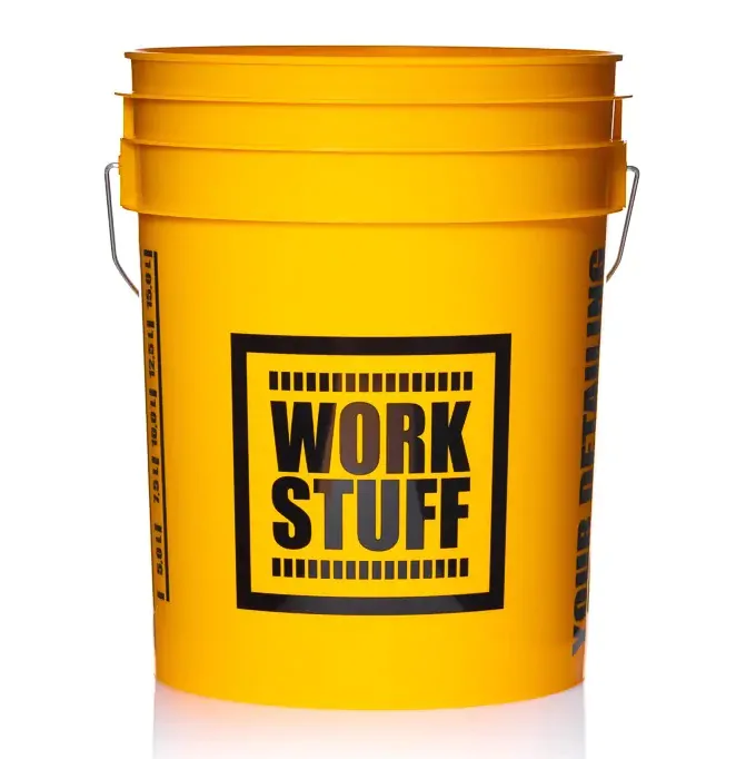 Відро для детейлінгу з брудоуловлювачем Work Stuff Detailing Bucket Yellow 20л